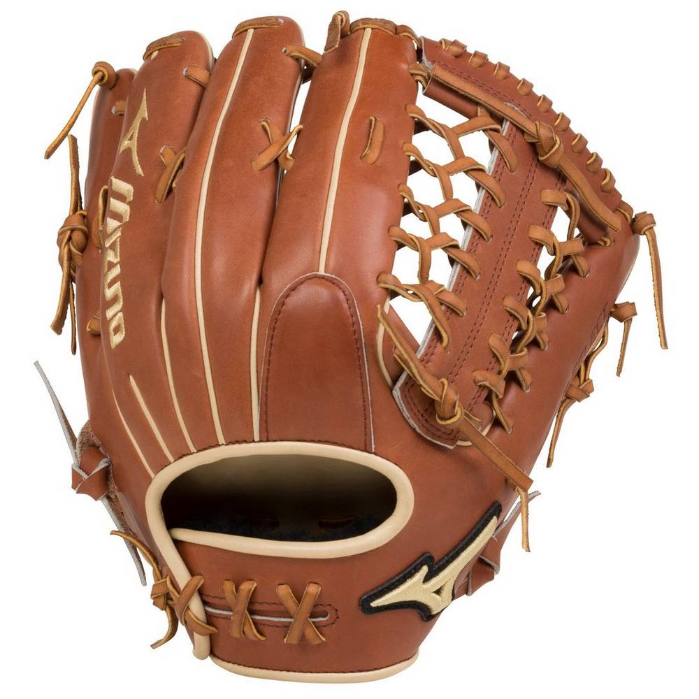 Mens Mizuno Pro Select Outfield 12.75" - Deep Pocket Baseball Gloves Brown Philippines (TNWMAF572)